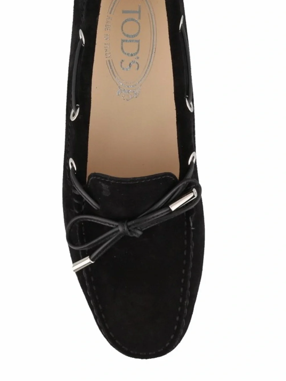 Tod's Gommino Suede Driver Loafers Black Size 38 EU 8 US